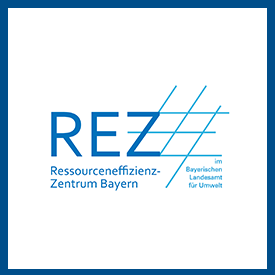 Logo Ressourceneffizienz-Zentrum Bayern (REZ) – Bayerisches Landesamt für Umwelt